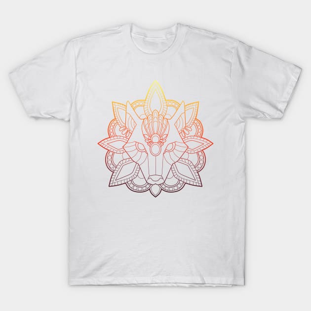 Spirit Guide (sunset) T-Shirt by AmicableApparel